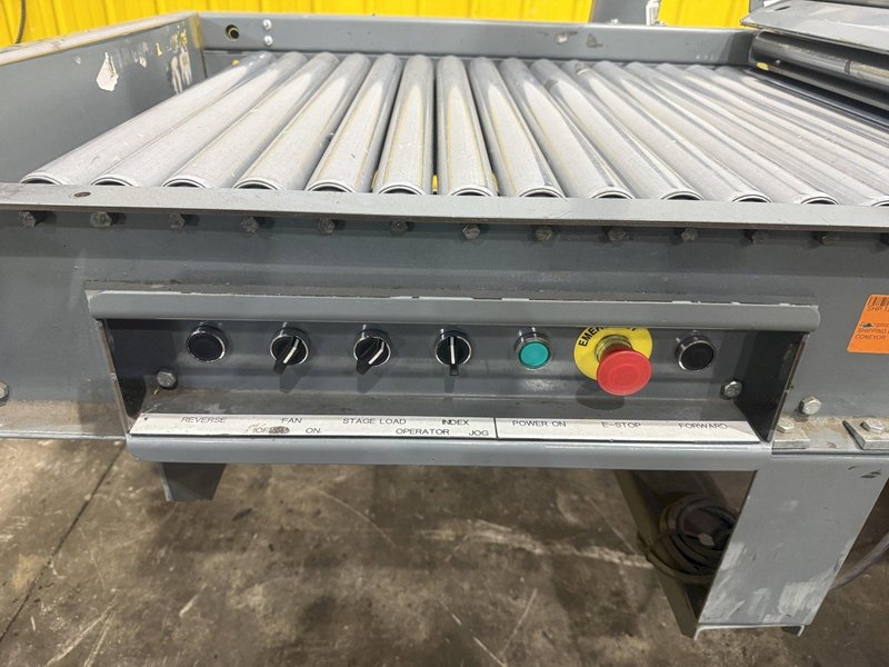 64 FT X 35" ROACH MODEL #TL2 TRUCKLOADER TWO-STAGE POWERED TELESCOPING ROLLER CONVEYOR: YOBRO #25707