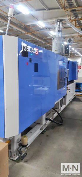 385 TON 28.5 OZ JSW MODEL J350-ADS-890/HS10 INJECTION MOLDING MACHINE MFG 2016/2015