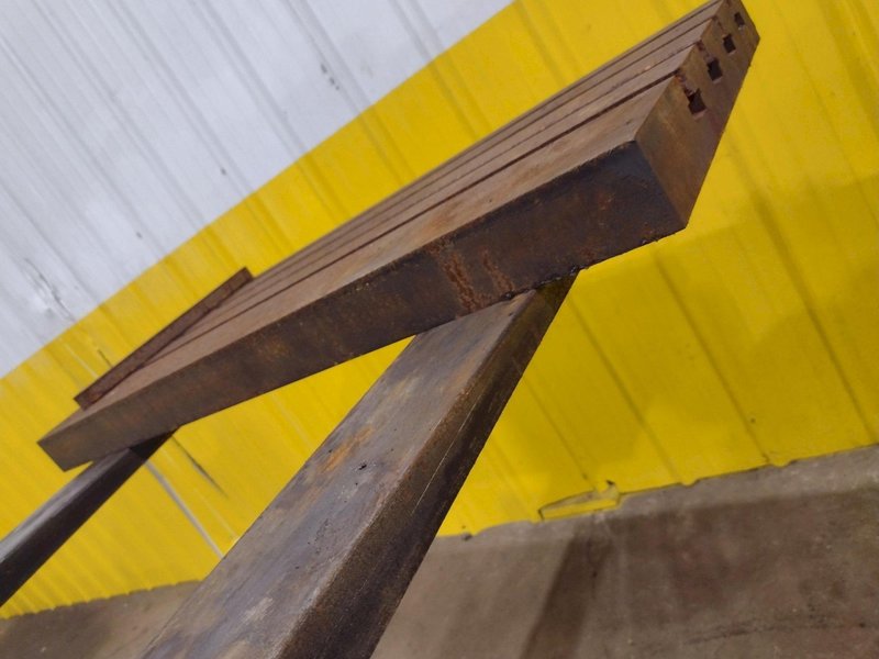 18" X 40" X 2.5" STEEL BOLSTER T-SLOT PLATE: YOBRO #25182