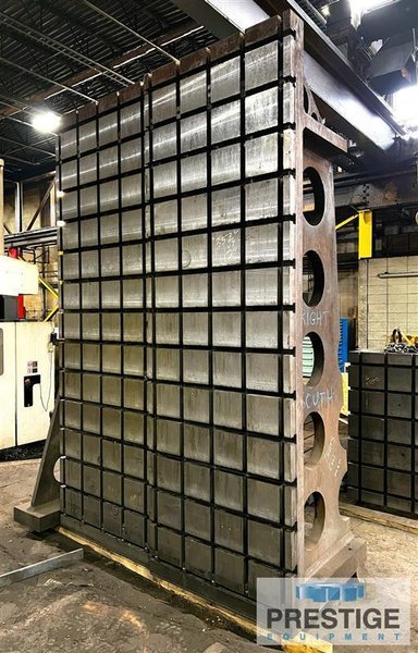 (2) 112" x 35.75" x 36.75" Heavy Duty Cast Angle Plates