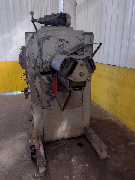 7,000 LB 3.5 TON X 24" RED BUD (RBI) MOTORIZED COIL REEL / UNCOILER: STOCK #15276