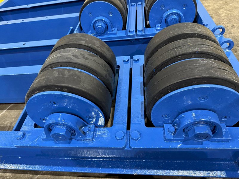 40 TON (80,000 LBS) ARONSON POWERED TANK TURNING ROLLS, 1 DRIVE &amp; 3 IDLERS: YOBRO #26164