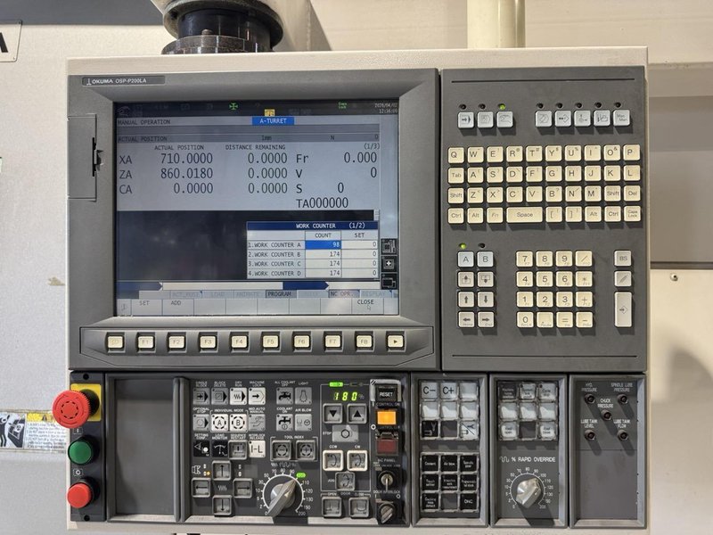 Okuma Impact LU35-M CNC Lathe, 2013 – 4-Axis, Live Tool, Very Clean