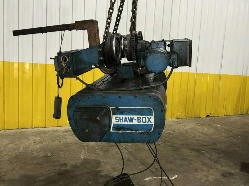 5 TON SHAW BOX SINGLE GIRDER POWERED CABLE HOIST &amp; TROLLEY, REMOTE CONTROLLED: YOBRO #25898