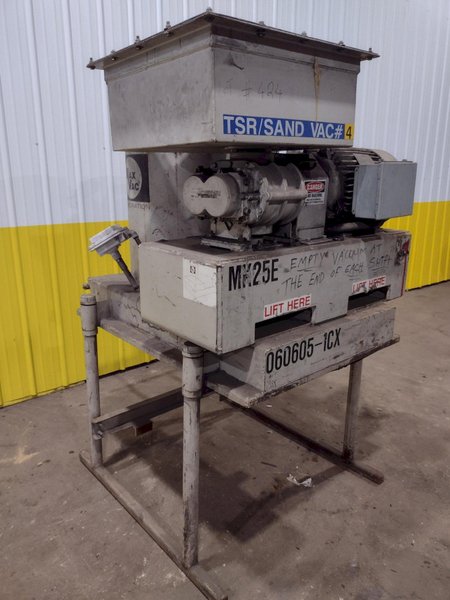25 HP DEMARCO MODEL #MK25E "MAX-VAC" PORTABLE INDUSTRIAL VACUUM SYSTEM: STOCK #19578