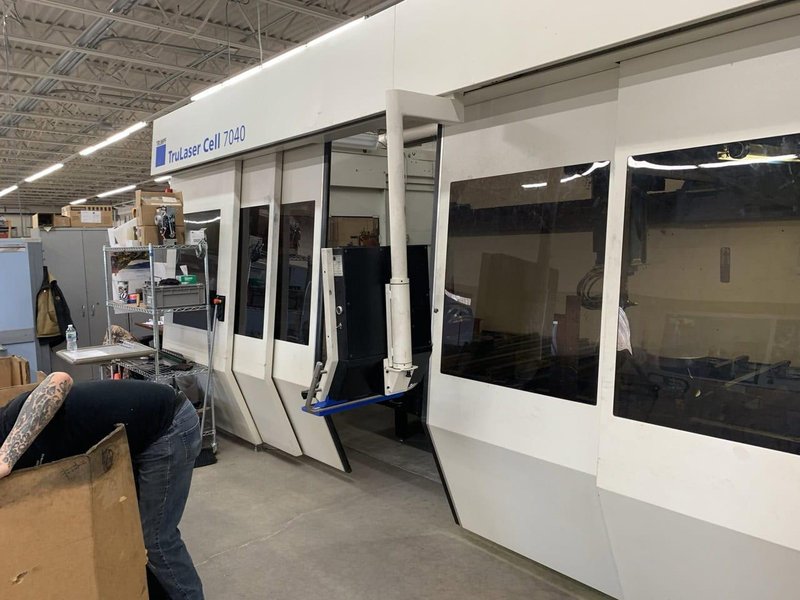5,000 Watt Trumpf TruLaser Cell 7040 5-Axis CO2 Laser, 2009 – 6′ x 13′ Table