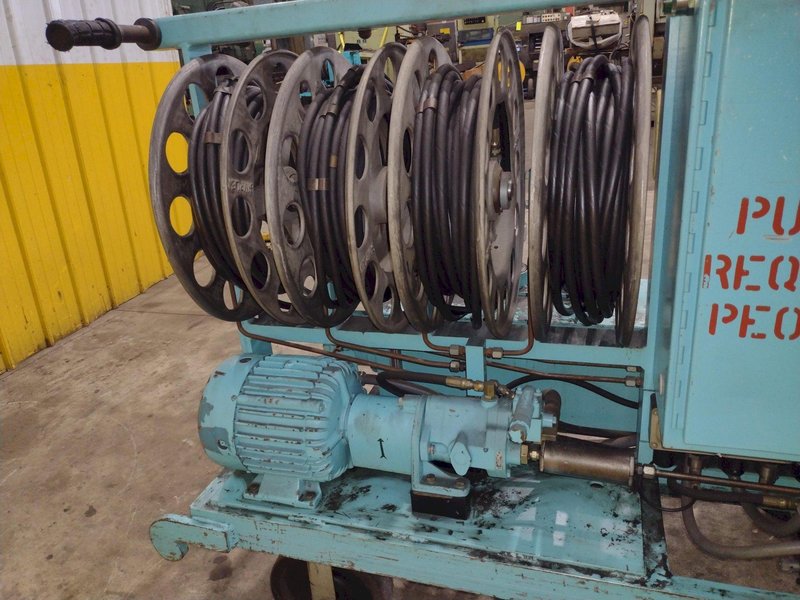 40 TON MODERN HYDRAULICS 4 CYLINDER PORTABLE HYDRAULIC DIE SETTING &amp; SEPARATING SYSTEM: STOCK #23775