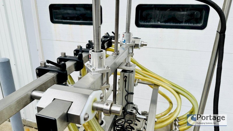 Inline Filling Systems  | Six-Headed Semi-Automatic  |  Overflow Filler