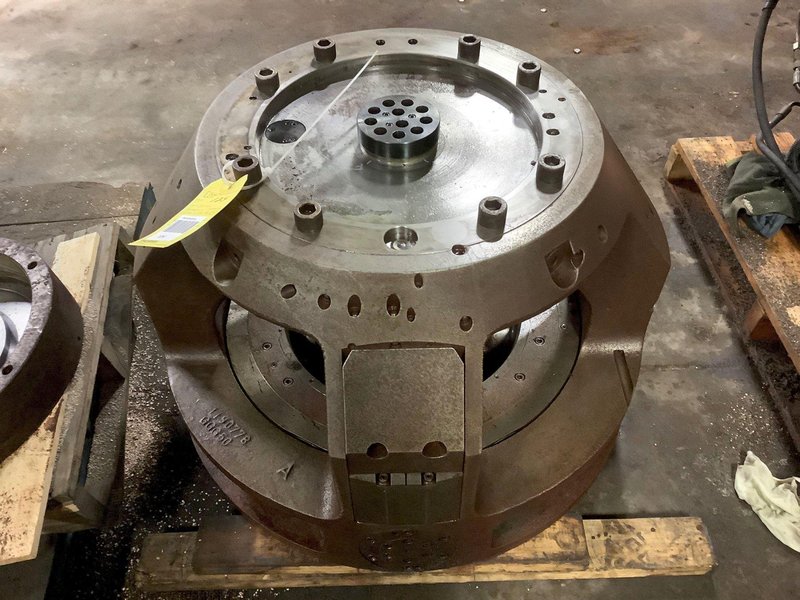 Used, 34" (860 mm) Rohm Hydraulic Indexing Chuck with Hydraulic Power Unit
