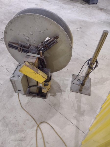 500 LB X 10" JACO MODEL #JVRE-510-1 MOTORIZED UNCOILER COIL REEL: STOCK #20086