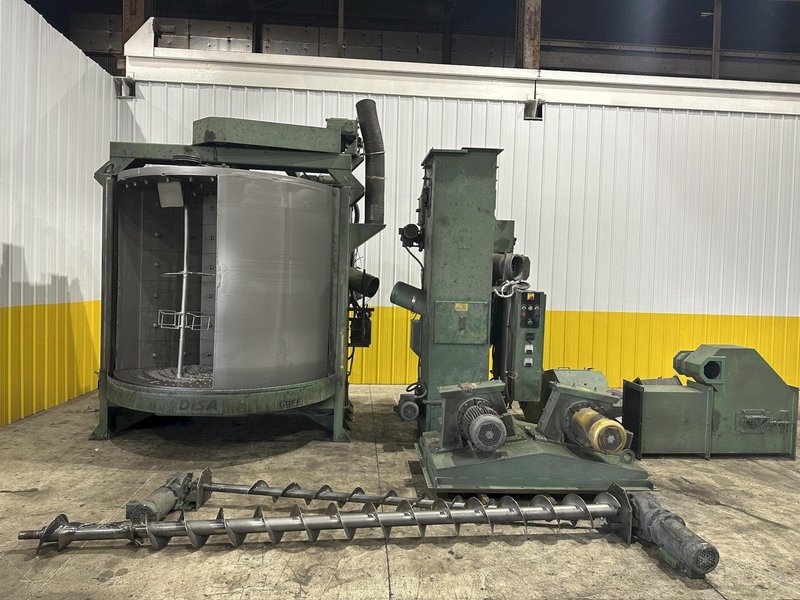 36" X 72" GOFF MODEL #3672D SPINNER HANGER SHOT BLAST CLEANING SYSTEM, NEW 2006: STOCK #22470