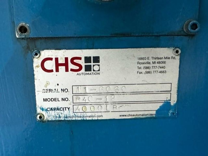 4,000# x 20" CHS UNCOILER AND 12" LITTEL STRAIGHTENER COMBO STOCK #3671