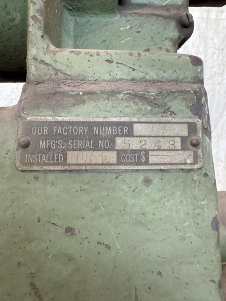 18" GARDNER NO. 5 ABRASIVE &amp; WIRE GRINDER. STOCK # 0672925