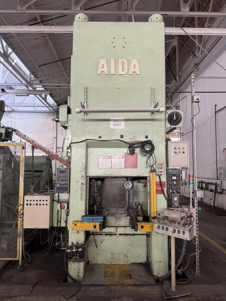 630 TON AIDA MODEL #K-630 KNUCKLE JOINT PRESS, 25-40 SPM, NEW 1991: YOBRO #25820