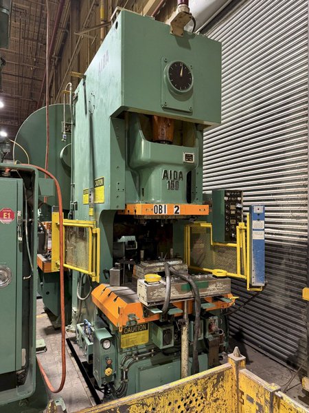 165 TON AIDA NC1-150 GAP FRAME PRESS. STOCK # 0327426
