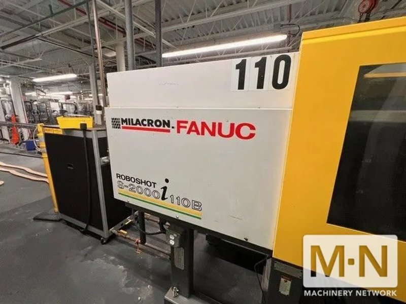 110 TON 6 OZ MILACRON MODEL ROBOSHOT S-2000i-110B  ELECTRIC INJECTION MOLDING MACHINE MFG 2007
