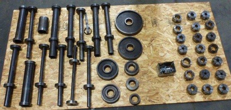 3-1/4" MODERN CUT-OFF MACHINE No. 3LD, 1/4" - 3-1/4", 20' Bar Feed, A-B PLC, Tooling, 10 HP, 1994