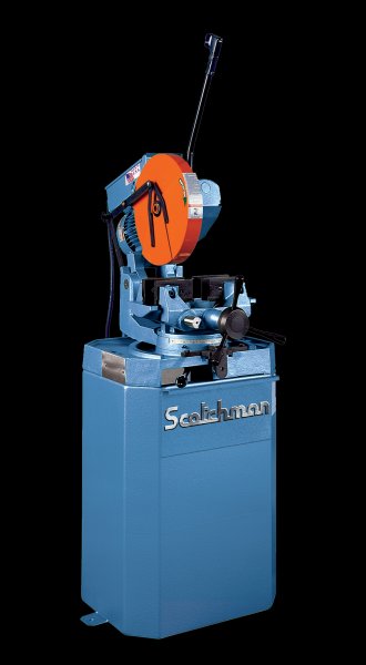 14" Scotchman Cold Saw CPO 350 LT, Miter, 22/44 RPM, 2" Solid Rounds, Coolant, New