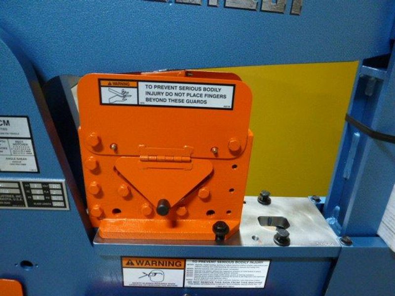 4" x 4" x 3/8" Scotchman Hydraulic Ironworker 50514-EC, 50 Ton, Punch, Bar Shear, Notcher, New