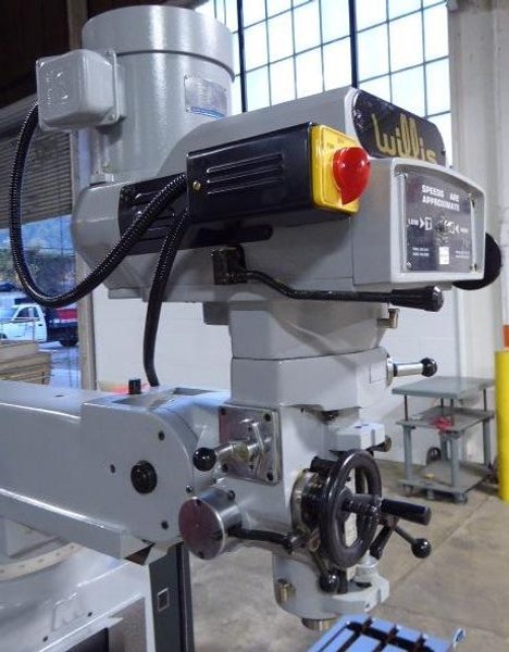 WILLIS Vertical Mill No. 1050, 10" x 50" Tbl., V-Speed, R-8, 3 HP, New