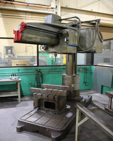 5' X 13" CARLTON MODEL 3A RADIAL DRILL: YOBRO #26418