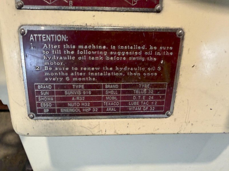 6" X 18" CHEVALIER FSG-2A618 HYDRAULIC AUTOMATIC SURFACE GRINDER. STOCK # 0116826
