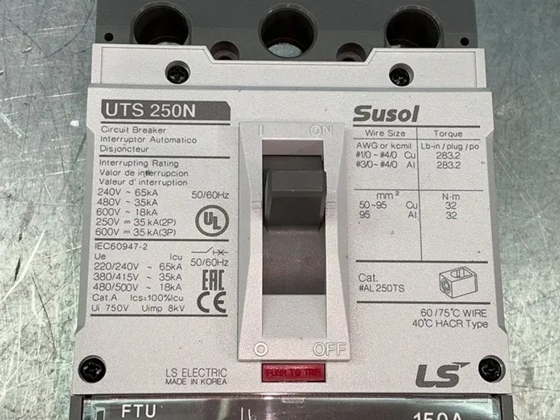 Ls Electric Uts250n Molded Case Circuit Breakers - 02090034ul
