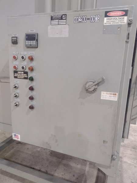 60" X 38" X 38" X 1,000 DEGREE PRECISION QUINCY CORP MODEL #45E-1000M HEATED OVEN: STOCK #20624