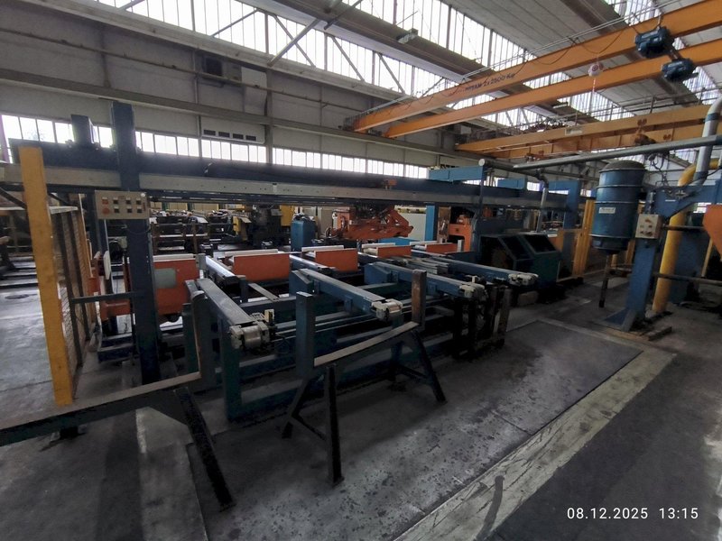 50 TON ASMAG DRAW BENCH w/INLINE SAW CUTTING, NEW 2003