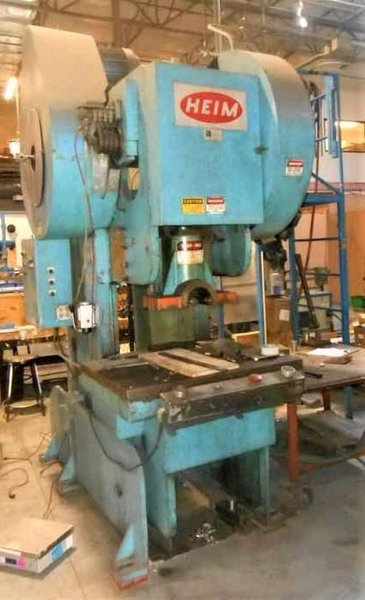 120-Ton HEIM Model 12-OBI-BG, Back Geared OBI Punch Press