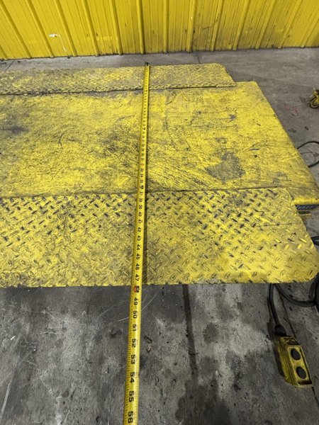2,500 LBS 48" X 58" BISHAMON ELECTRIC PLATFORM LIFT TABLE: STOCK #23434