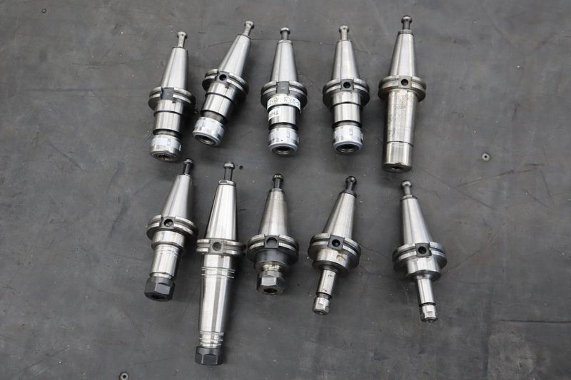 CT40 Taper Tool Holders: (4) Nikken Sk-16B, (1) Nikken SK-15B, (2) SK-6, (3) ER20 Collet Holders- Auction Item