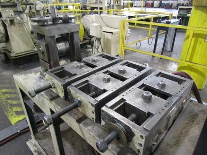 4" WIDE X .060" - .250" COIL TO COIL EDGING LINE. STOCK # 0983926