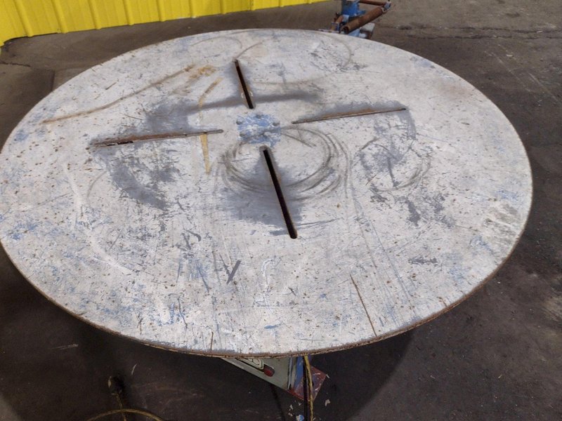 5,500 LBS X 48" AWC ACCRA WIRE CONTROLS MODEL #F-200AF HORIZONTAL PALLET TYPE POWERED DE-COILER REEL: STOCK #19269