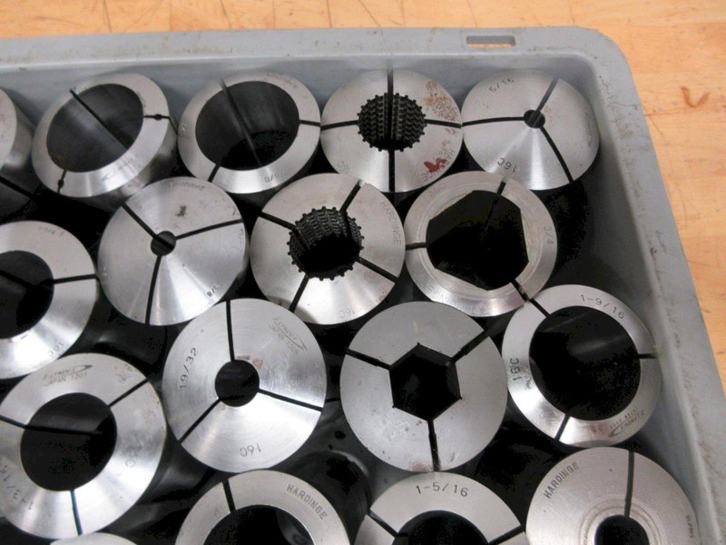 Hardinge &amp; Lyndex 16C Collets (30pcs) Assorted Diameters and Shapes- Auction Item