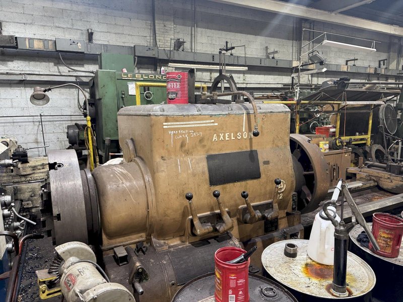 40/104" X 192/312" AXELSON SLIDING GAP ENGINE LATHE. STOCK #0888825