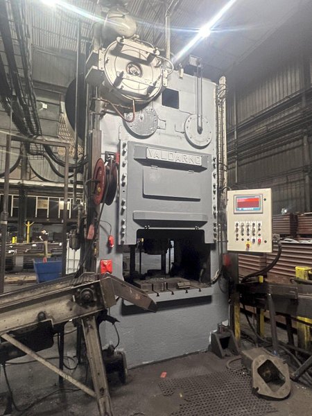 300 TON VALDARNO STRAIGHT SIDE FORGING TRIM PRESS, UPDATED CONTROLS: STOCK #19110