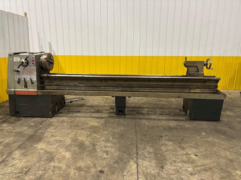 21" X 126" CLAUSING COLCHESTER MODEL #21 ENGINE LATHE, NO CARRIAGE: YOBRO #24424