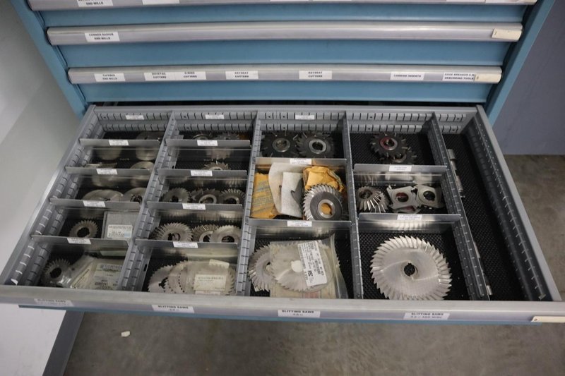 Lista HD Tool Cabinet LOADED with Perishable Cutting Tools, (14) Drawers- Auction Item