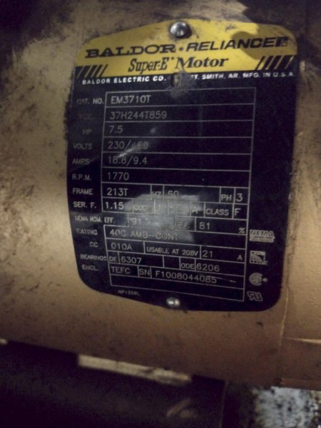 KINNEY HIGH VACUUM PUMP WITH MOTOR: YOBRO #24413