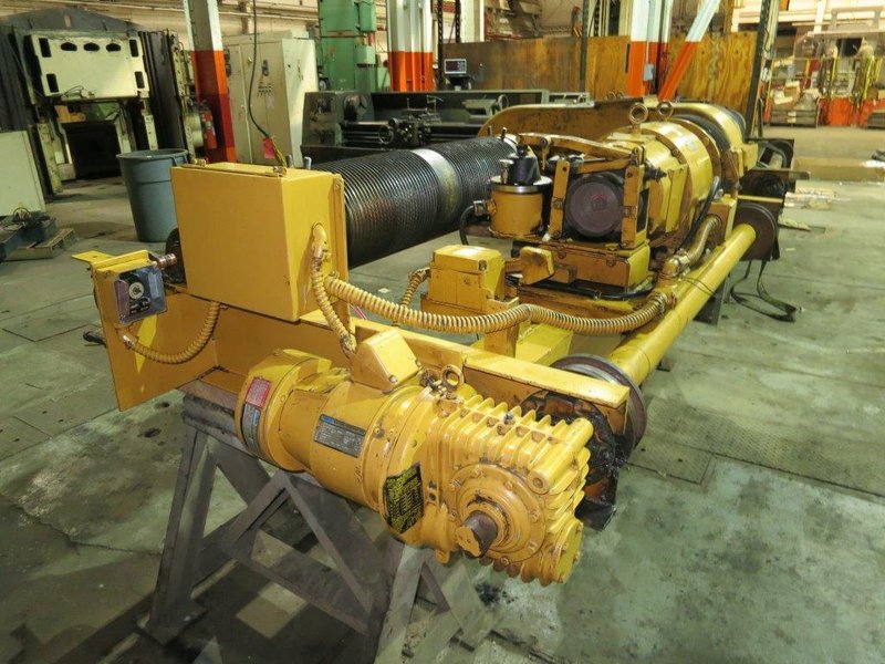 5 TON WHITING TOP RUNNING DOUBLE GIRDER TROLLEY HOIST. STOCK #0319622