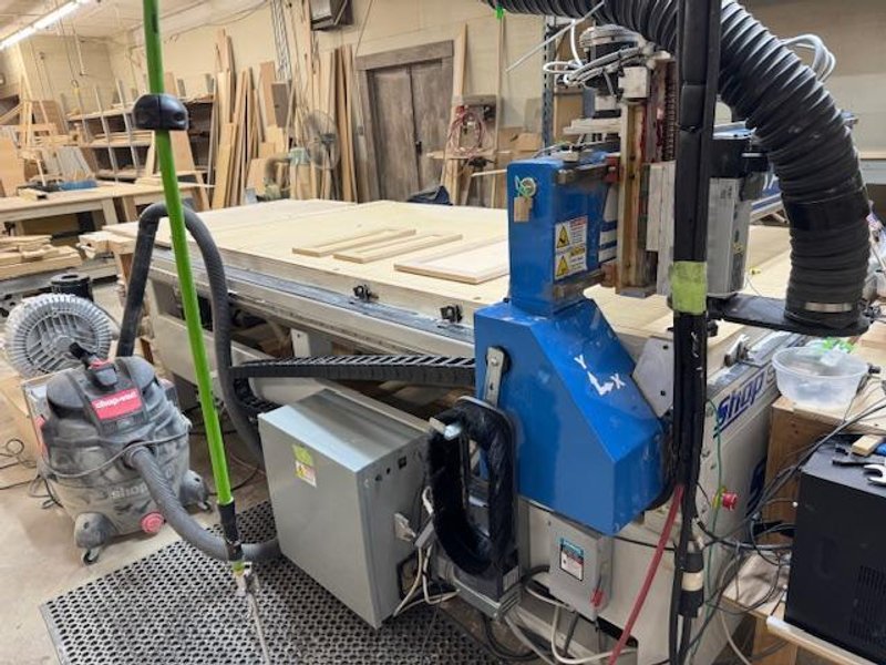 5′ x 10′ ShopSabre RC8 CNC Router, 2021 – Vacuum Table, 21,000 RPM Spindle, Low Hours
