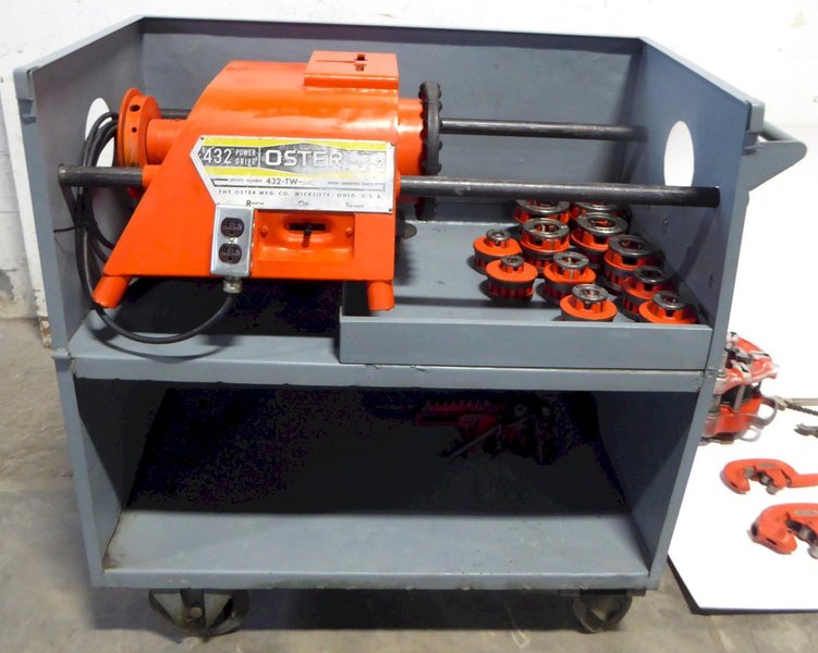 Oster Model 432 Power Drive &amp; Miscellaneous Ridgid Dies &amp; Accessories
