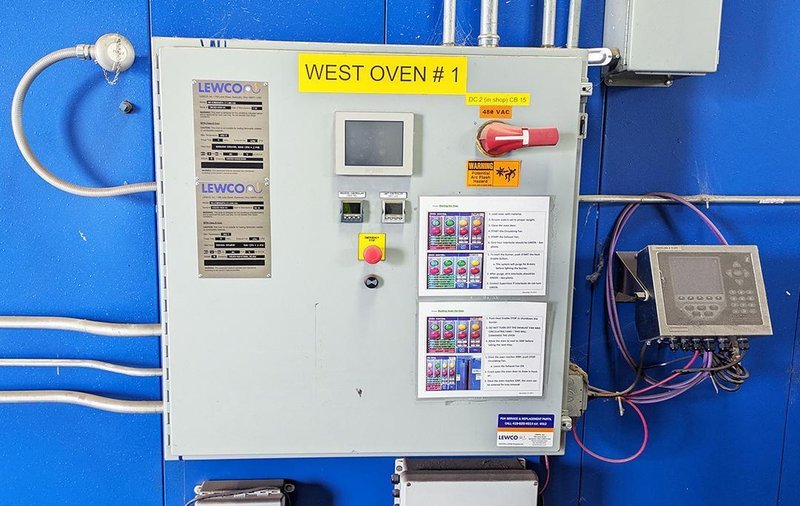 72" X 241" X 84" LEWCO NS-EWR06FD-72-240-84 INDUSTRIAL GAS OVEN. STOCK # 0326026