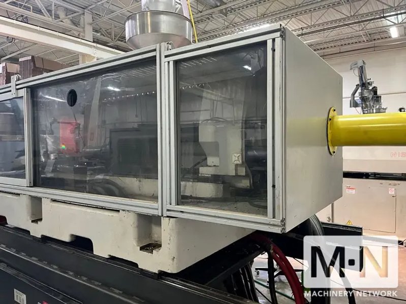 550 TON 72 OZ CINCINNATI MODEL NT550-80 POWERLINE ELECTRIC INJECTION MOLDING MACHINE MFG 2001
