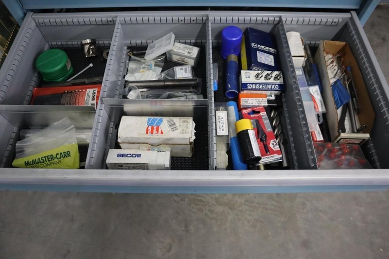 Lista HD Tool Cabinet LOADED with Perishable Cutting Tools, (14) Drawers- Auction Item