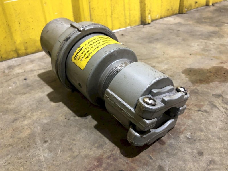 600V APPLETON ACP6034BC 3 WIRE 4 POLE POWERTITE METALLIC SLEEVE CLAMPING RING PLUG: STOCK 18972