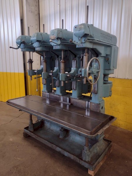4 HEAD FOSDICK MULTI SPINDLE HEAVY DUTY GANG DRILL: STOCK #18005