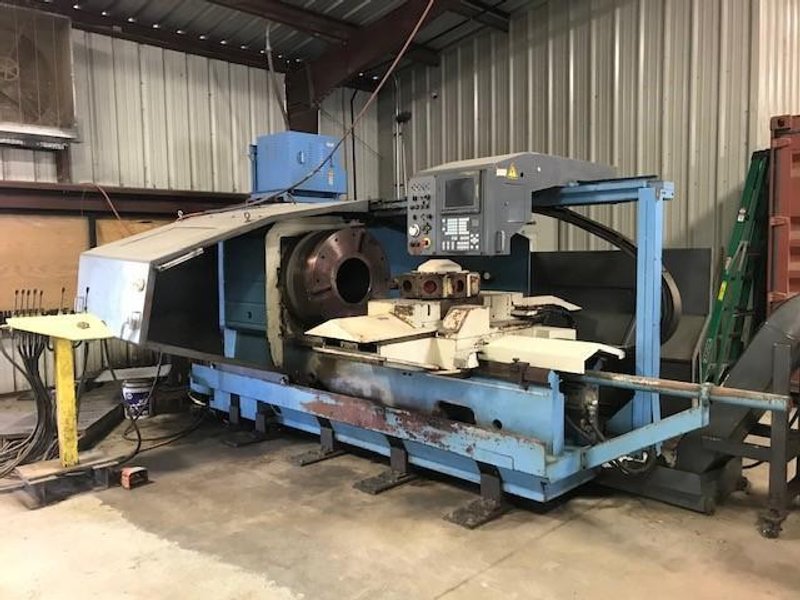 Used, Mazak Powermaster Chucker (PMC) CNC Lathe with 14.5" Spindle Bore