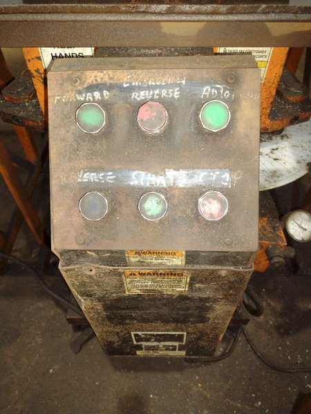 3" HUTH MODEL #2007 HYDRAULIC RAM TYPE TUBE BENDER &amp; END FORMER: STOCK #19709